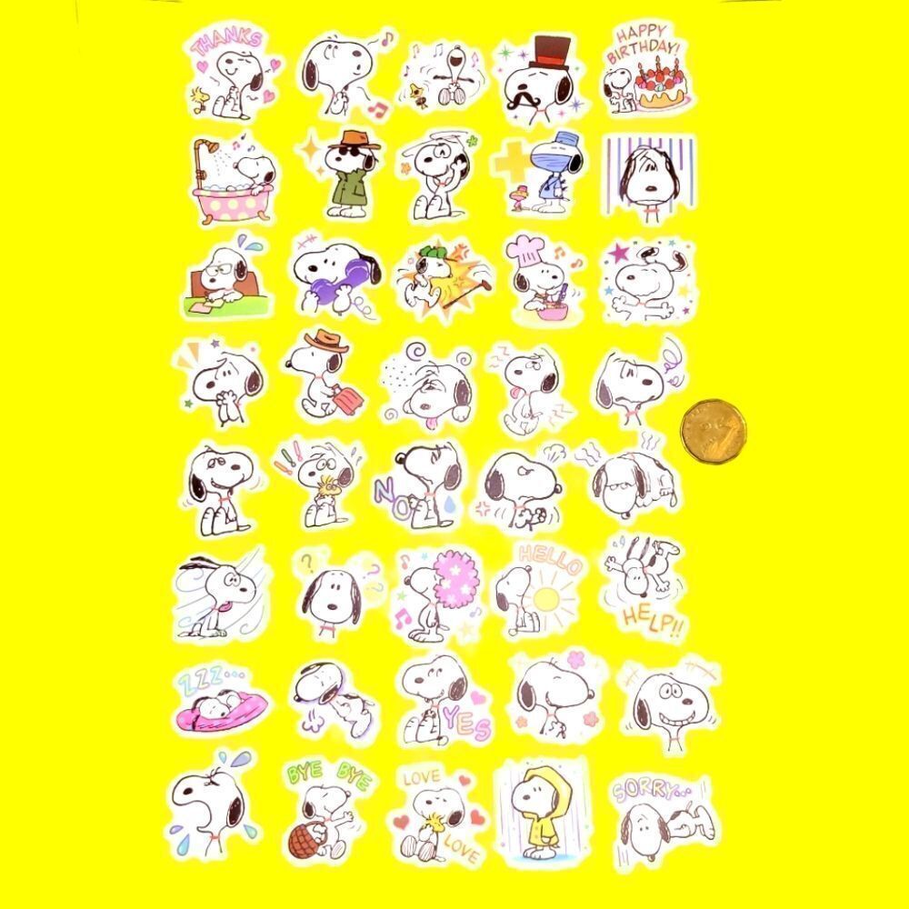 40pc brand new waterproof Snoopy (b) stickers